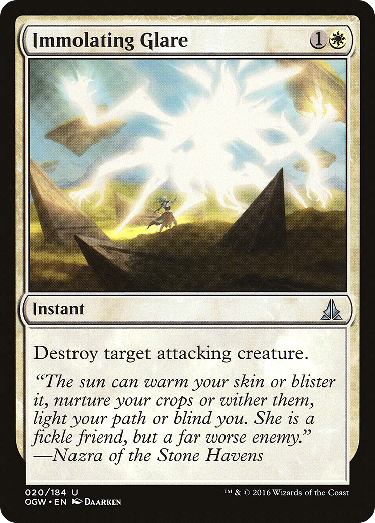Magic: The Gathering - Immolating Glare Foil - Oath of the Gatewatch