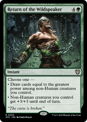 Magic: The Gathering - Return of the Wildspeaker - Outlaws of Thunder Junction Commander