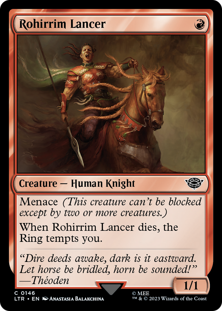 Magic: The Gathering - Rohirrim Lancer - The Lord of the Rings: Tales of Middle-earth