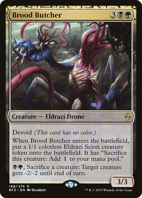 Magic: The Gathering - Brood Butcher Foil - Battle for Zendikar