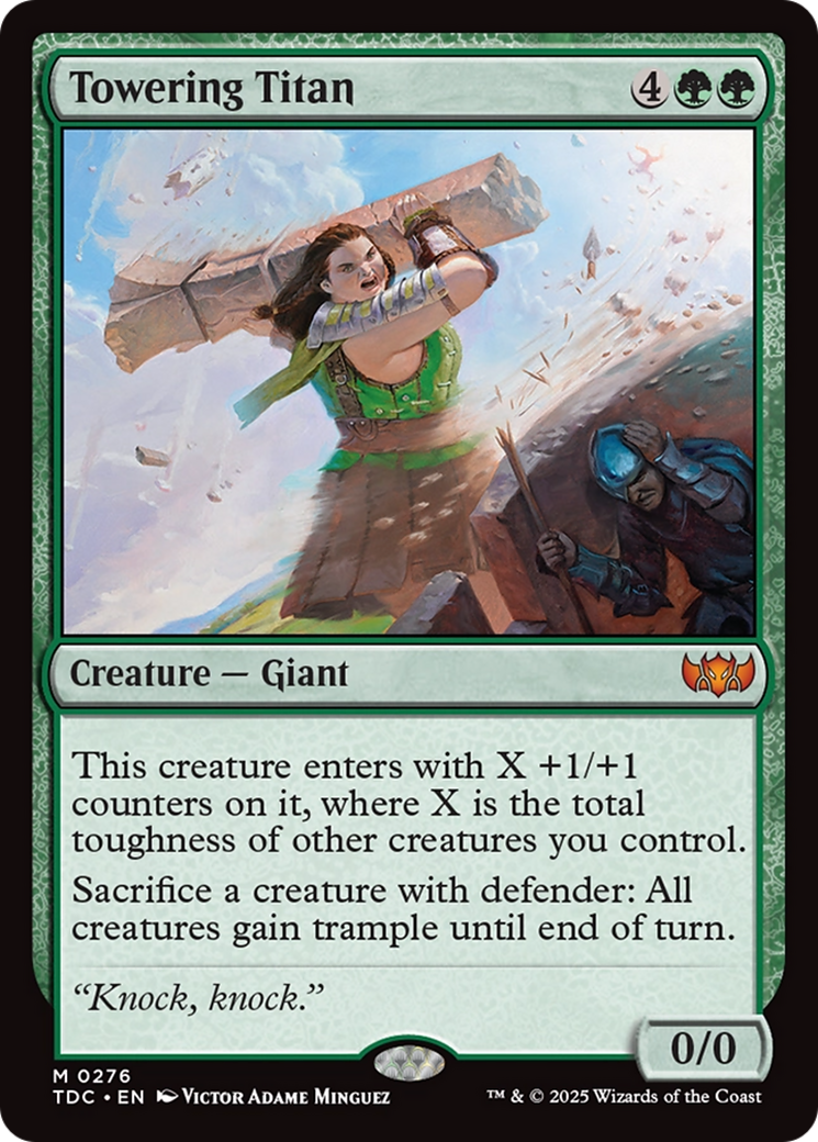 Magic: The Gathering - Towering Titan - Tarkir: Dragonstorm Commander