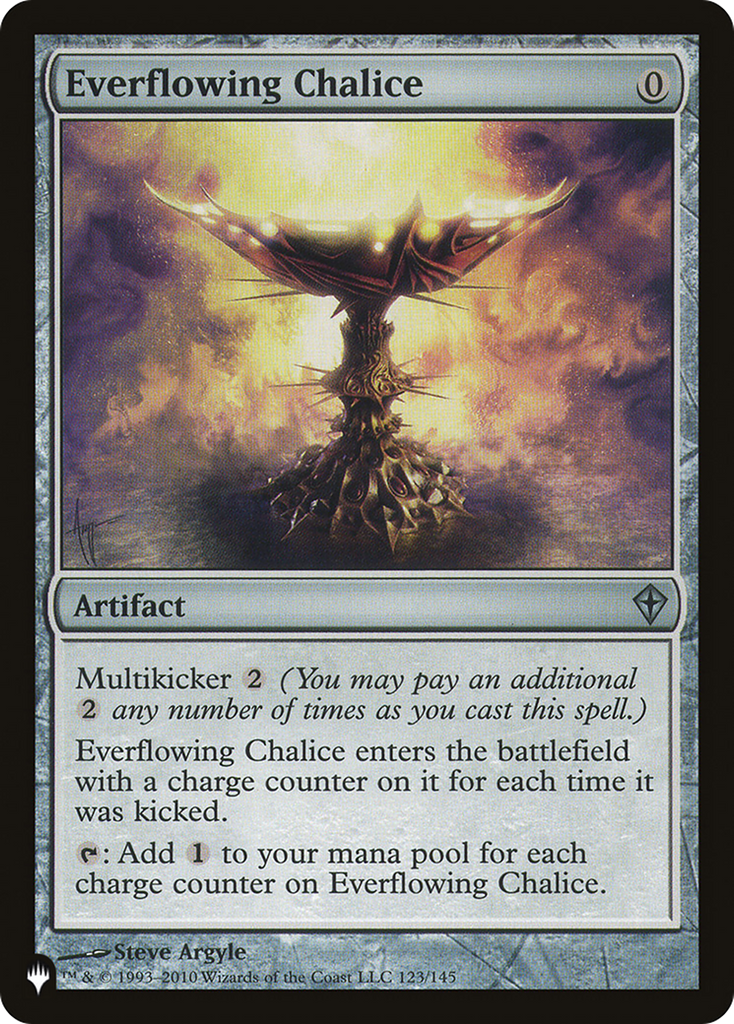 Magic: The Gathering - Everflowing Chalice - The List