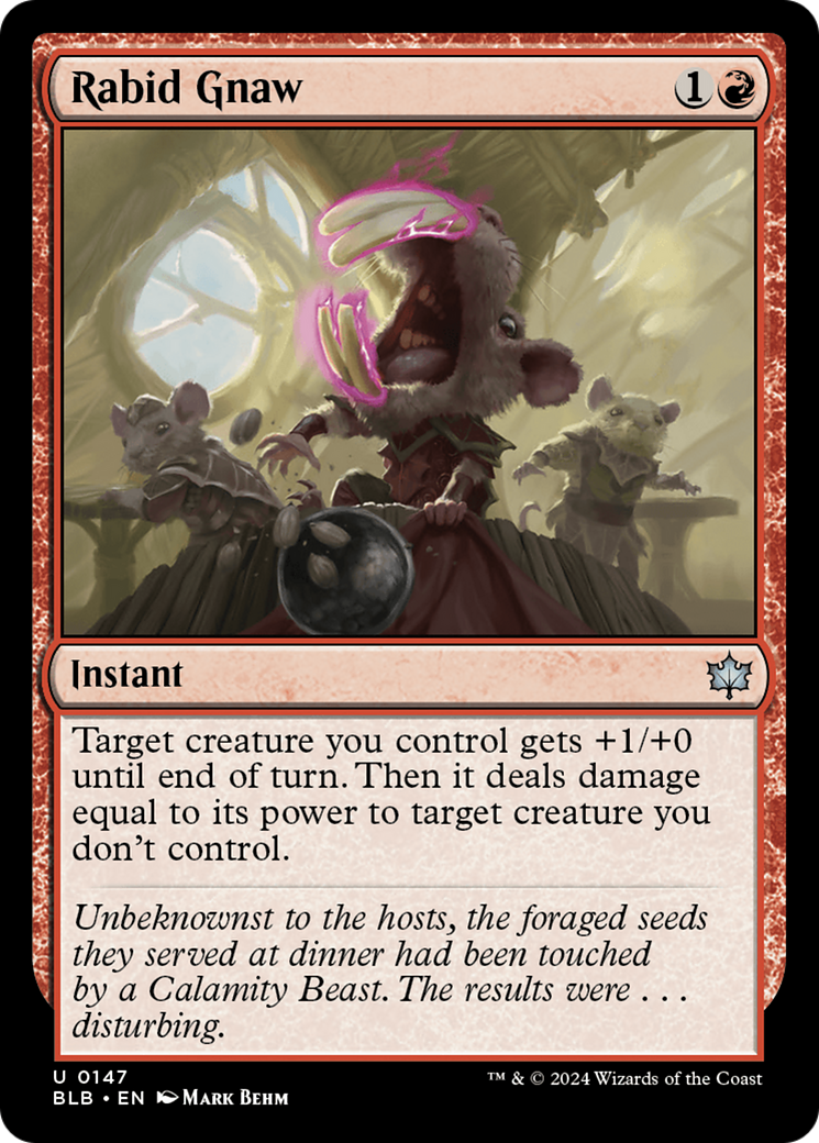Magic: The Gathering - Rabid Gnaw Foil - Bloomburrow