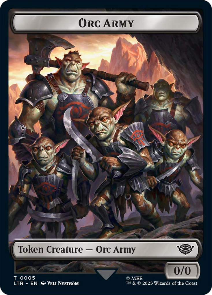 Magic: The Gathering - Orc Army Token - Tales of Middle-earth Tokens