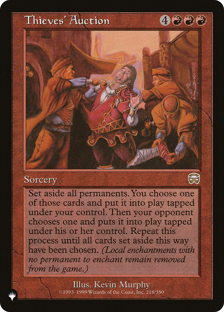 Magic: The Gathering - Thieves' Auction - The List