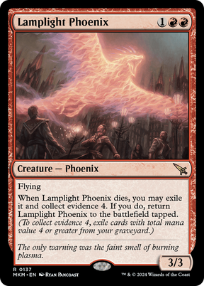 Magic: The Gathering - Lamplight Phoenix Foil - Murders at Karlov Manor