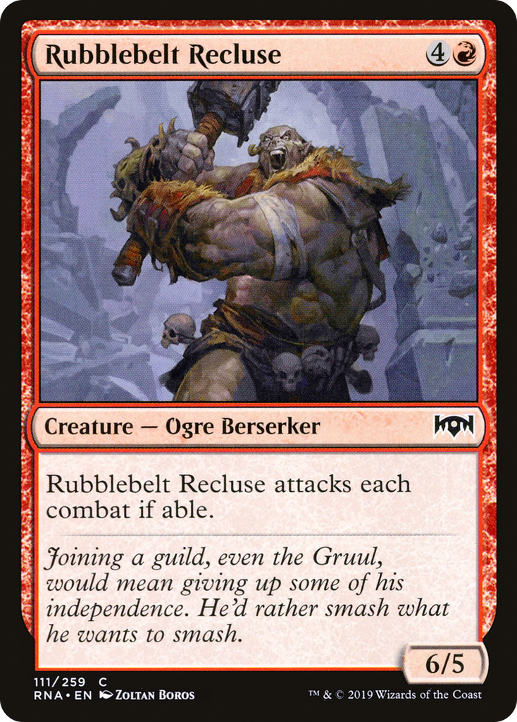 Magic: The Gathering - Rubblebelt Recluse Foil - Ravnica Allegiance