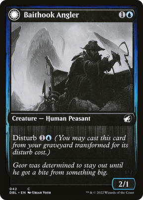 Magic: The Gathering - Baithook Angler // Hook-Haunt Drifter Foil - Innistrad: Double Feature