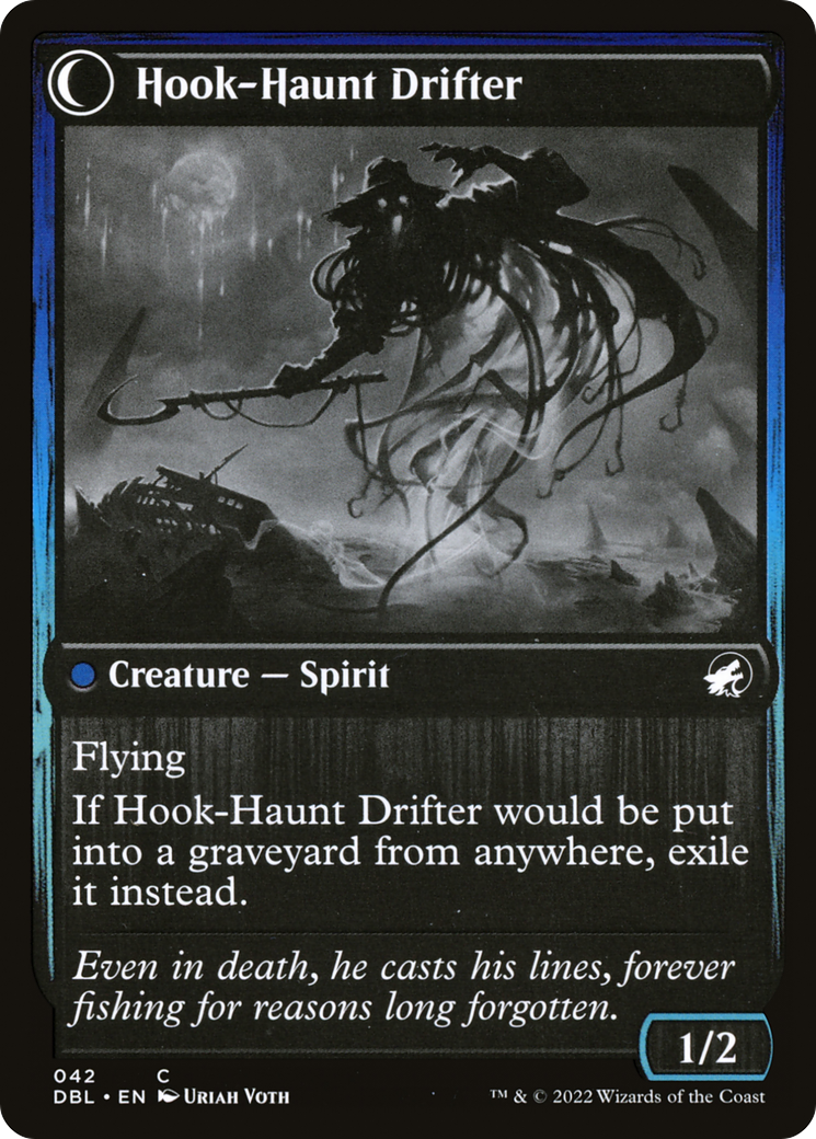 Magic: The Gathering - Baithook Angler // Hook-Haunt Drifter Foil - Innistrad: Double Feature