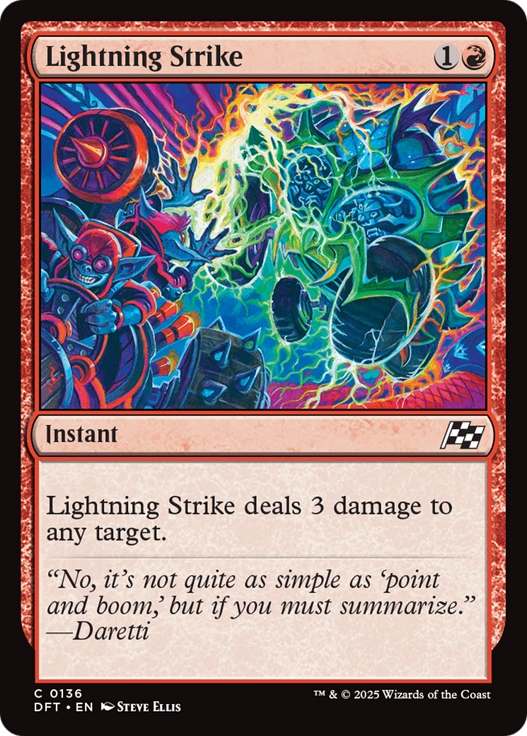 Magic: The Gathering - Lightning Strike Foil - Aetherdrift