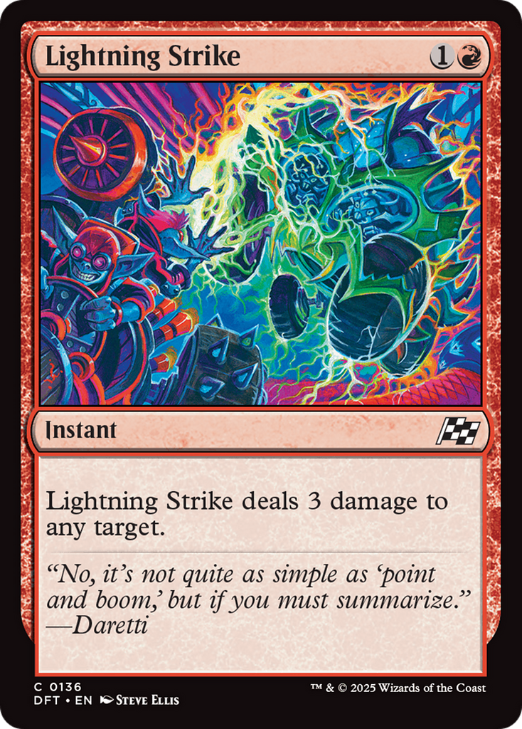 Magic: The Gathering - Lightning Strike Foil - Aetherdrift