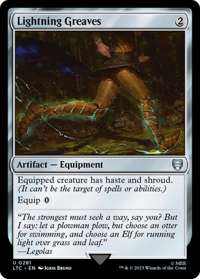Magic: The Gathering - Lightning Greaves - Tales of Middle-earth Commander