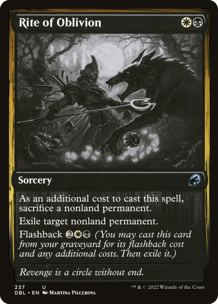 Magic: The Gathering - Rite of Oblivion Foil - Innistrad: Double Feature