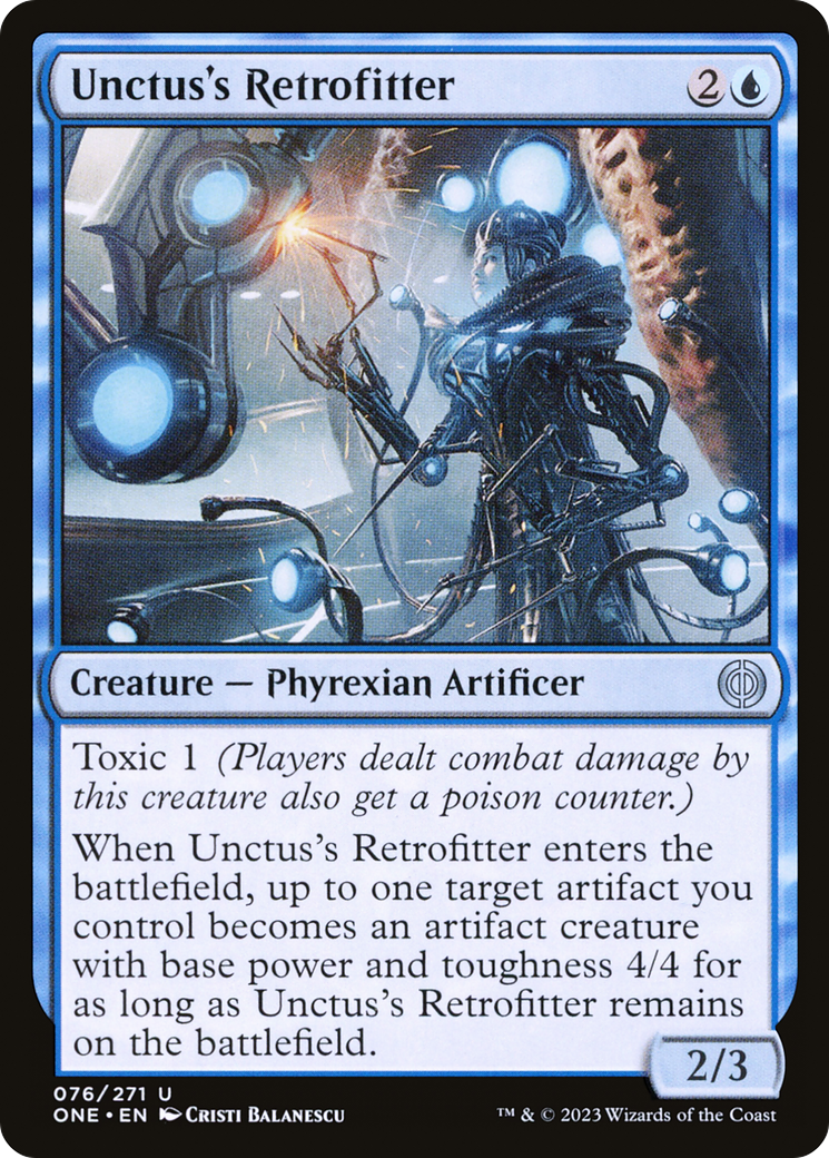 Magic: The Gathering - Unctus's Retrofitter Foil - Phyrexia: All Will Be One