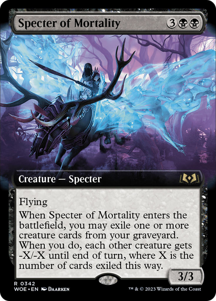 Magic: The Gathering - Specter of Mortality Foil - Wilds of Eldraine