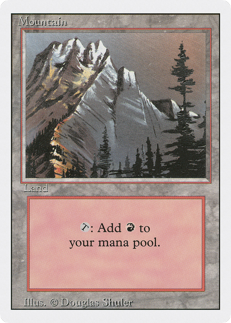 Magic: The Gathering - Mountain - Revised Edition