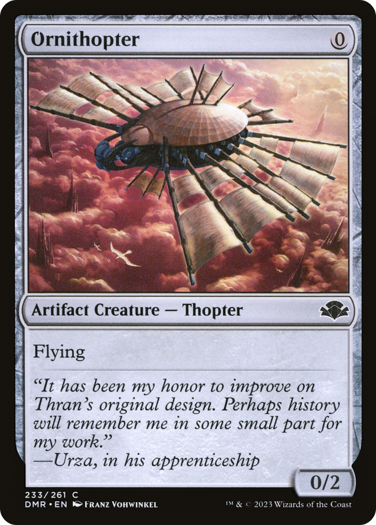 Magic: The Gathering - Ornithopter Foil - Dominaria Remastered