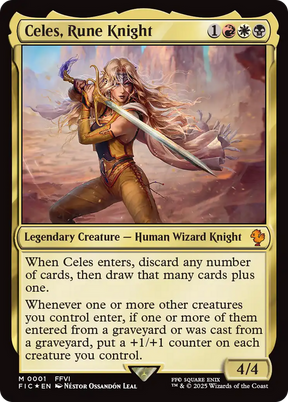 Magic: The Gathering - Celes, Rune Knight Foil - Final Fantasy Commander