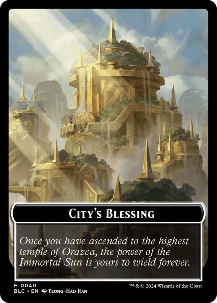 Magic: The Gathering - City's Blessing - Bloomburrow Commander Tokens