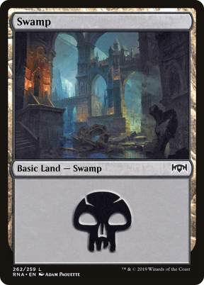 Magic: The Gathering - Swamp #262 Foil - Ravnica Allegiance