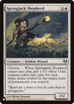 Magic: The Gathering - Springjack Shepherd - The List