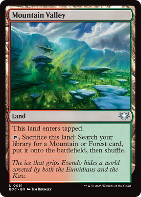 Magic: The Gathering - Mountain Valley - Edge of Eternities Commander