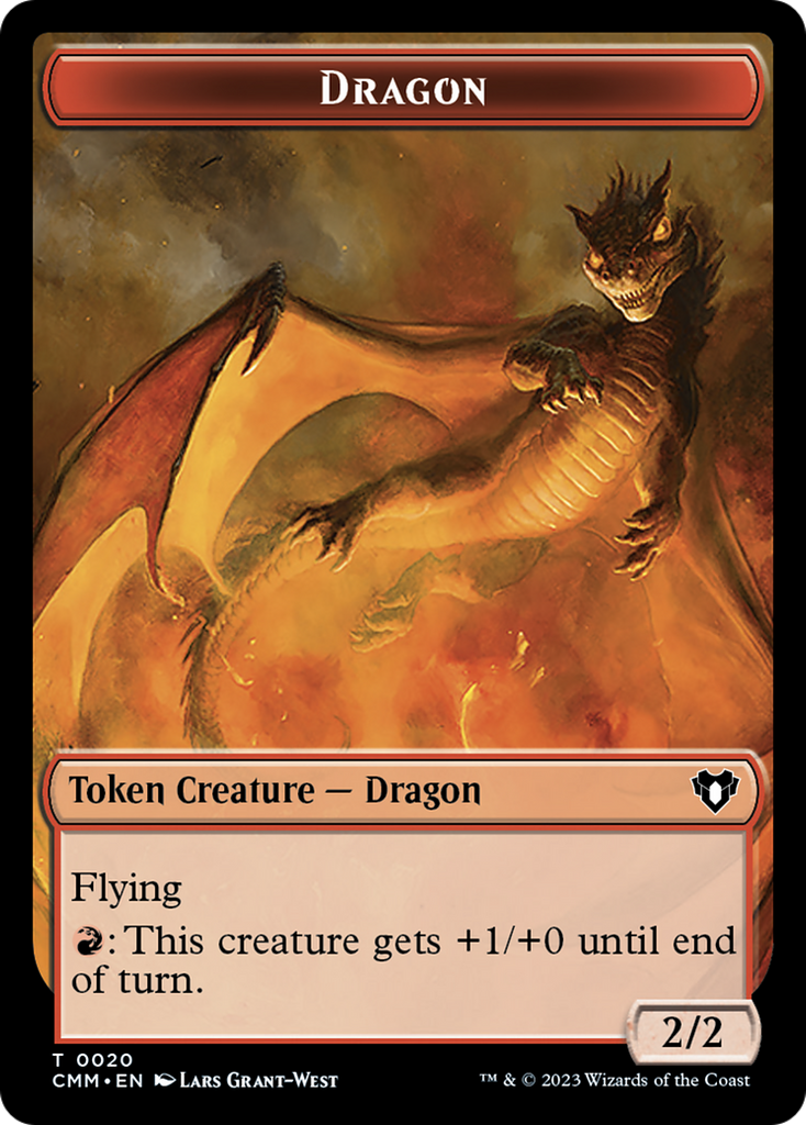 Magic: The Gathering - Dragon Token - Commander Masters Tokens