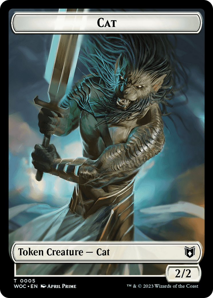 Magic: The Gathering - Cat Token - Wilds of Eldraine Commander Tokens