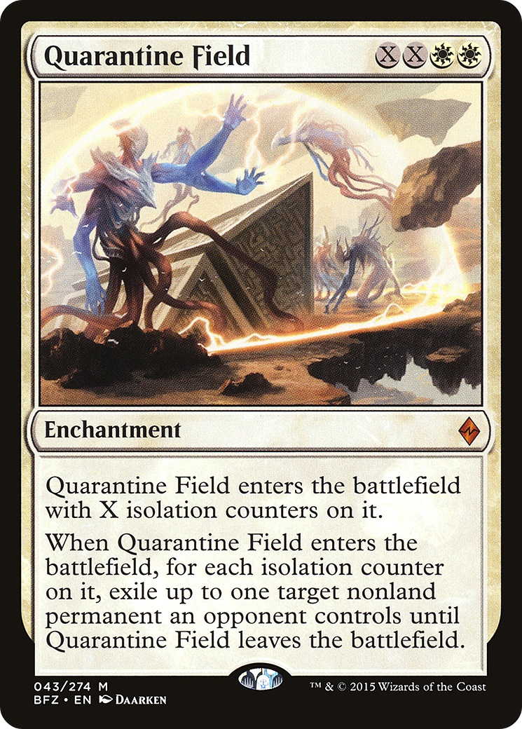 Magic: The Gathering - Quarantine Field Foil - Battle for Zendikar