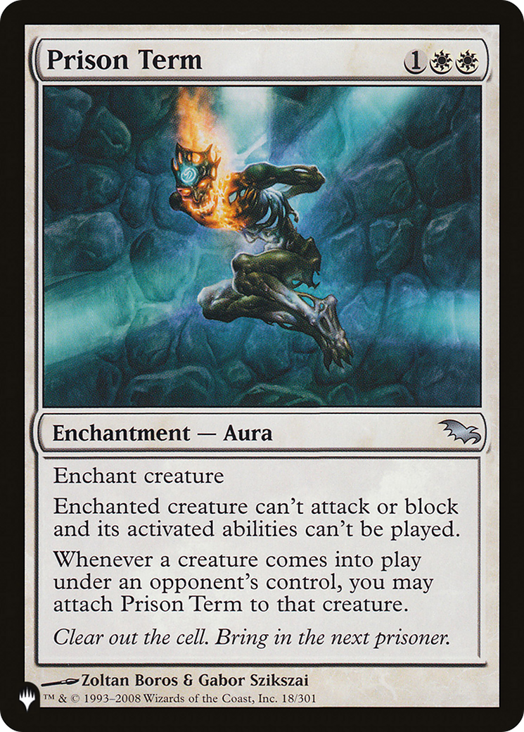 Magic: The Gathering - Prison Term - The List