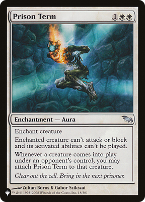 Magic: The Gathering - Prison Term - The List