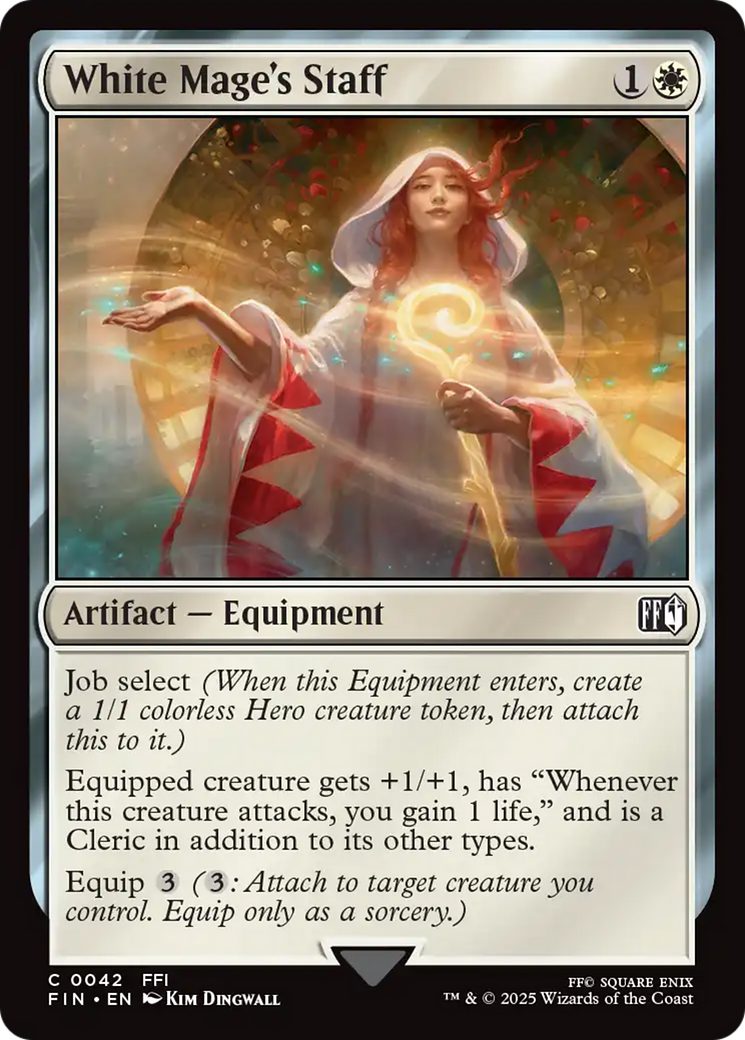 Magic: The Gathering - White Mage's Staff - Final Fantasy