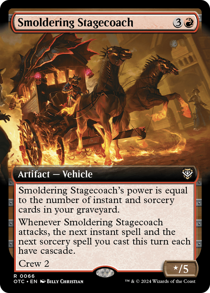 Magic: The Gathering - Smoldering Stagecoach - Outlaws of Thunder Junction Commander