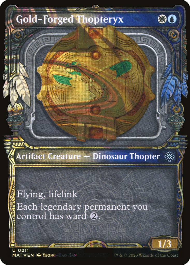 Magic: The Gathering - Gold-Forged Thopteryx Foil - March of the Machine: The Aftermath