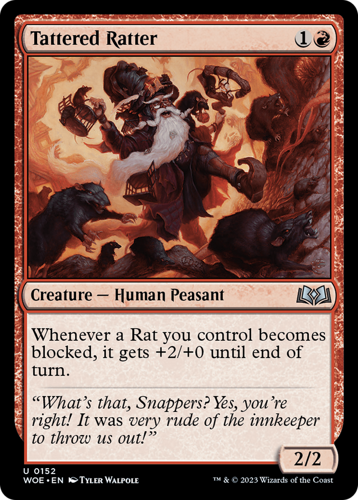 Magic: The Gathering - Tattered Ratter Foil - Wilds of Eldraine