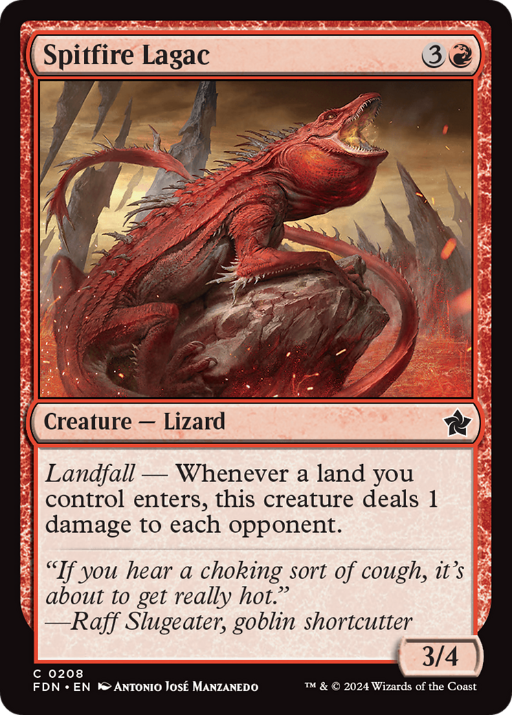 Magic: The Gathering - Spitfire Lagac Foil - Foundations