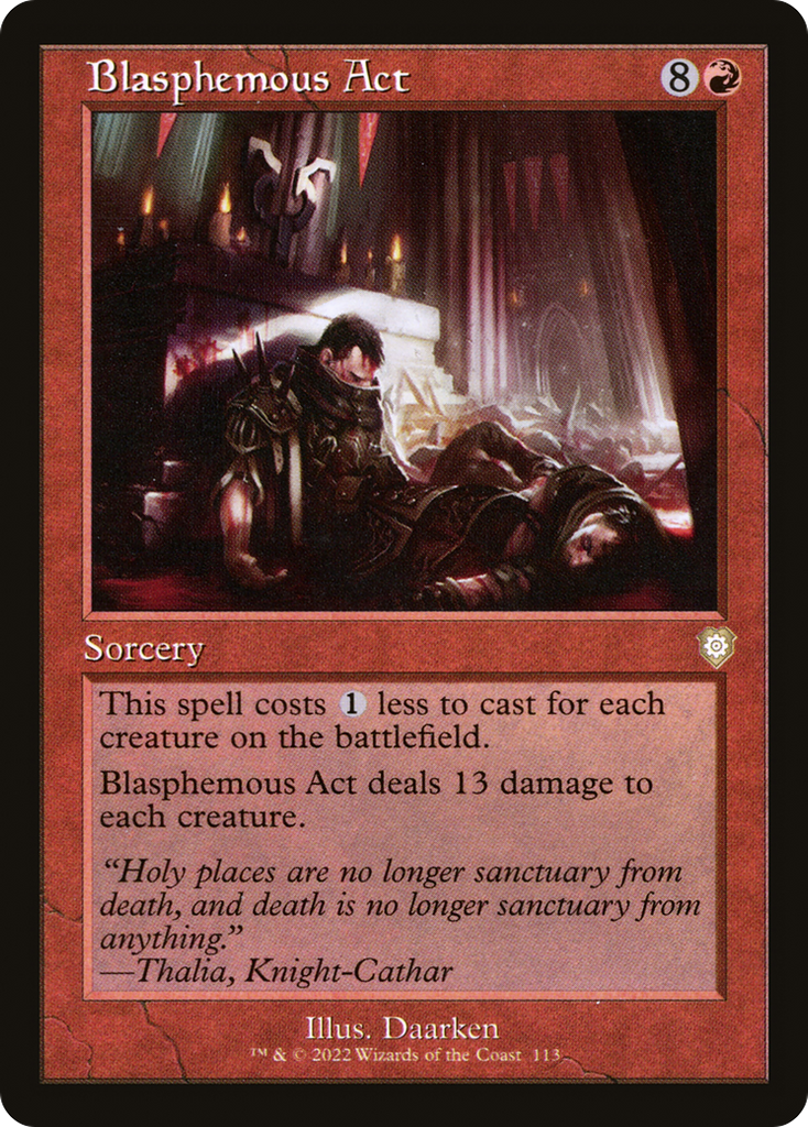 Magic: The Gathering - Blasphemous Act - The Brothers' War Commander