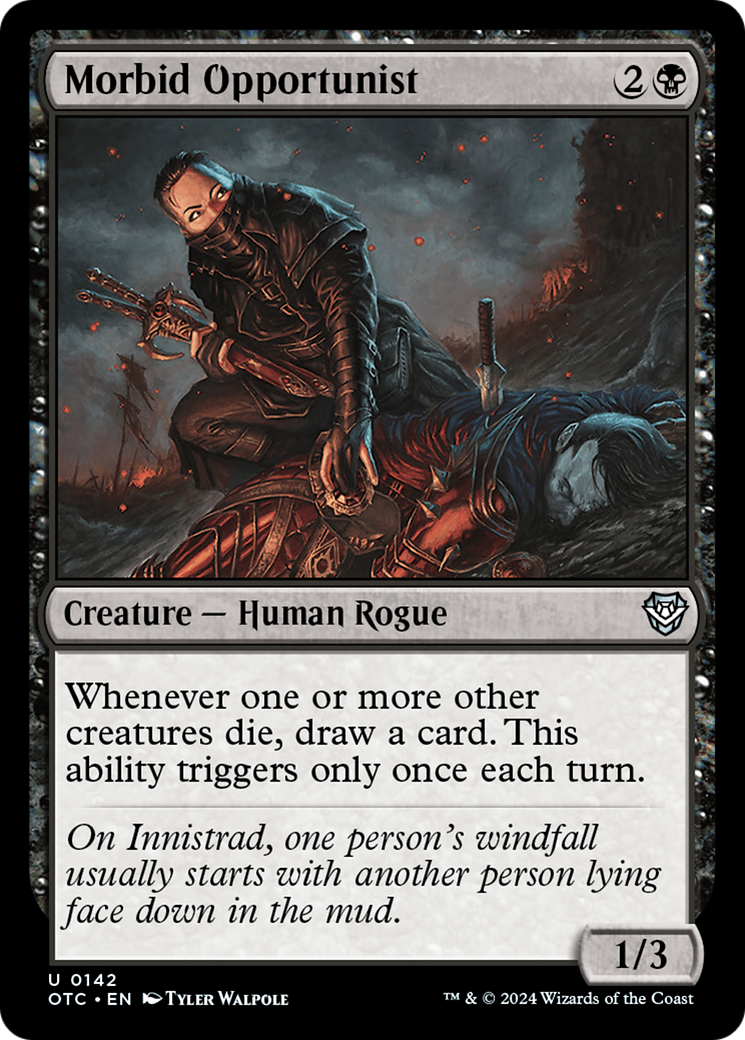 Magic: The Gathering - Morbid Opportunist - Outlaws of Thunder Junction Commander