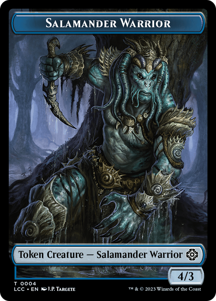 Magic: The Gathering - Salamander Warrior Token - The Lost Caverns of Ixalan Commander Tokens