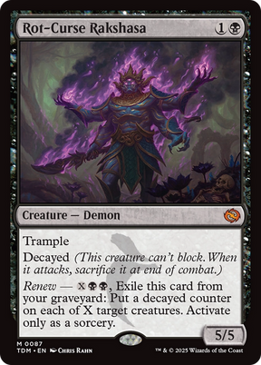 Magic: The Gathering - Rot-Curse Rakshasa Foil - Tarkir: Dragonstorm