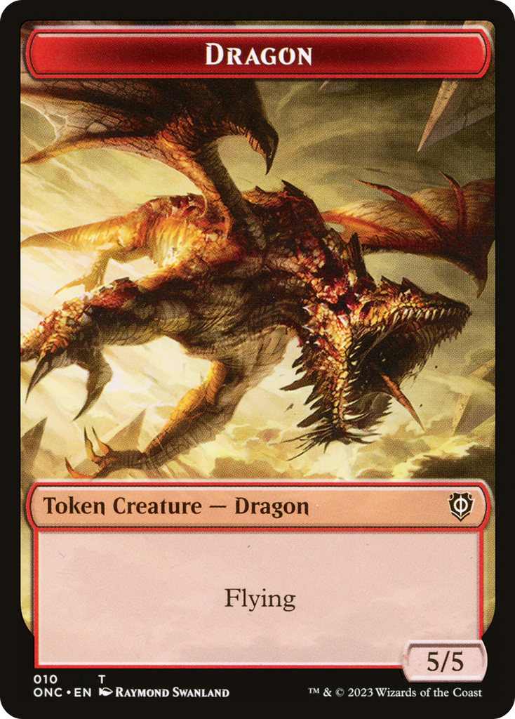 Magic: The Gathering - Dragon Token - Phyrexia: All Will Be One Commander Tokens