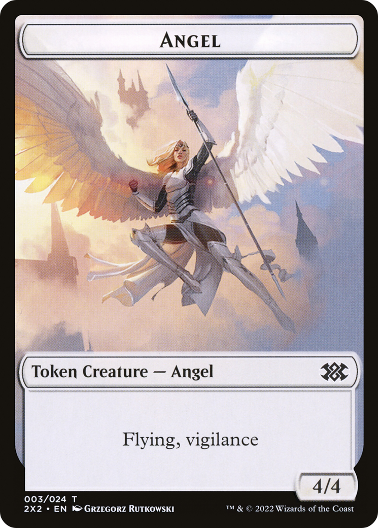 Magic: The Gathering - Angel Token - Double Masters 2022 Tokens