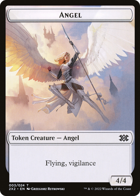 Magic: The Gathering - Angel Token - Double Masters 2022 Tokens