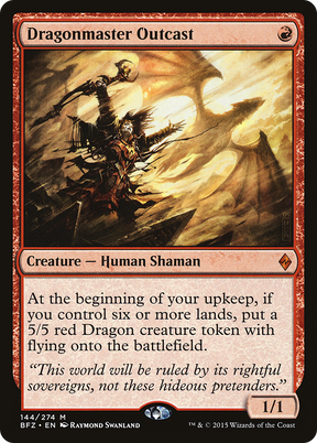 Magic: The Gathering - Dragonmaster Outcast Foil - Battle for Zendikar