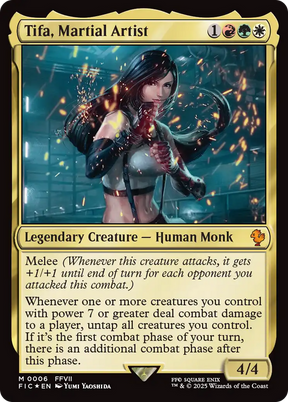 Magic: The Gathering - Tifa, Martial Artist Foil - Final Fantasy Commander