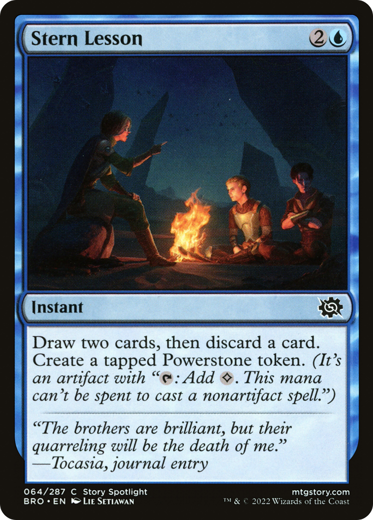 Magic: The Gathering - Stern Lesson Foil - The Brothers' War