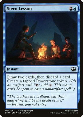 Magic: The Gathering - Stern Lesson Foil - The Brothers' War