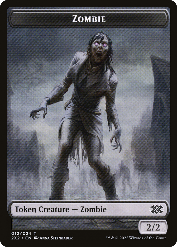Magic: The Gathering - Zombie Token - Double Masters 2022 Tokens
