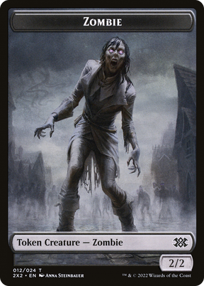 Magic: The Gathering - Zombie Token - Double Masters 2022 Tokens