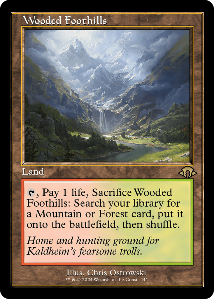 Magic: The Gathering - Wooded Foothills - Modern Horizons 3